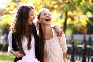 Two Women smiling
